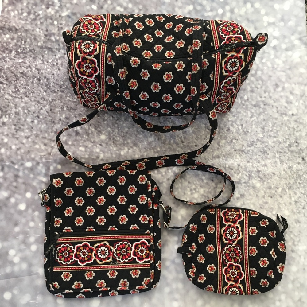 Vera Bradley Pirouette 3 piece set bags